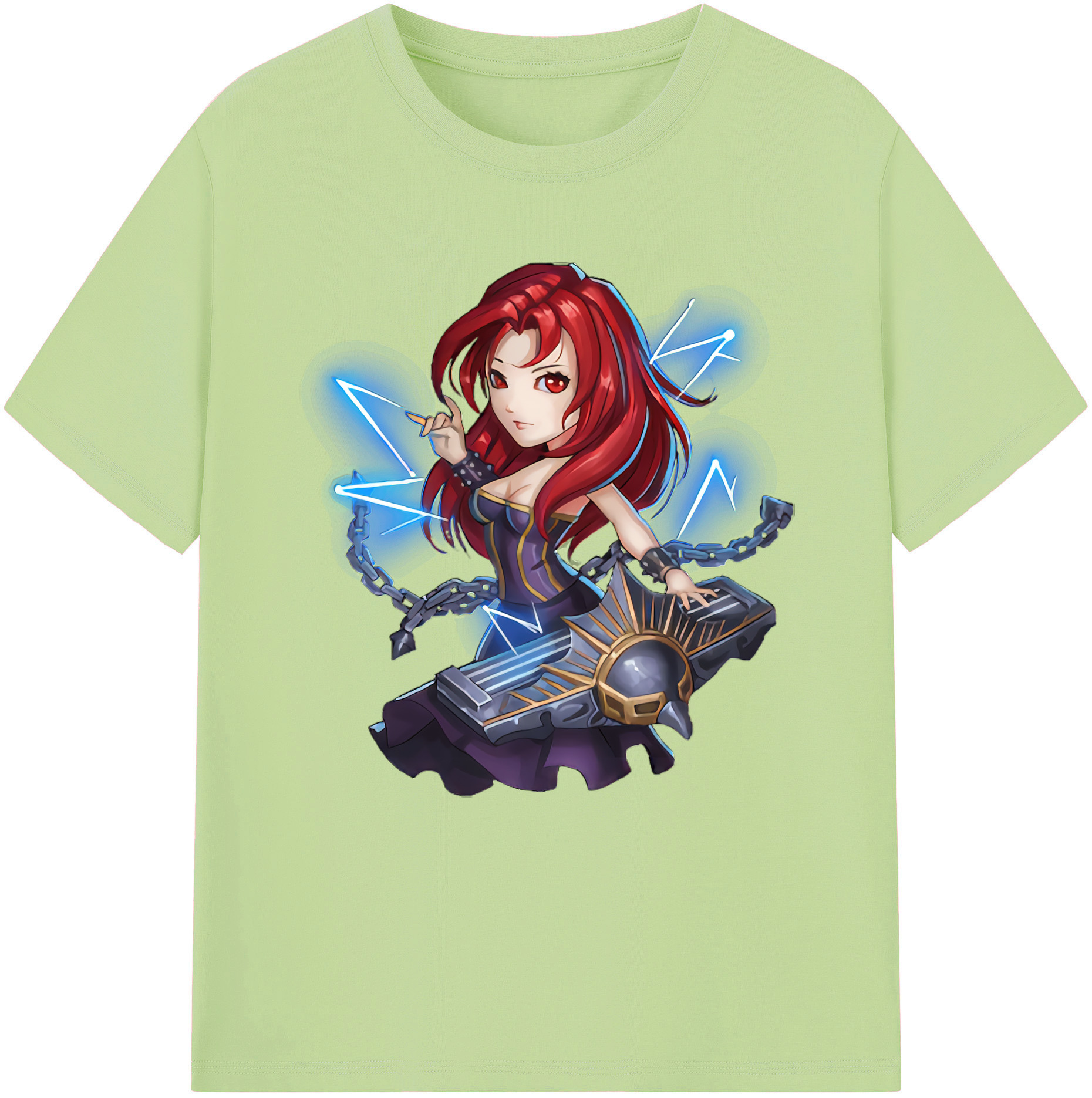 リーグ・オブ・レジェンド League of Legends LOL 綿100％半袖Tシャツ（フロントプリント）
